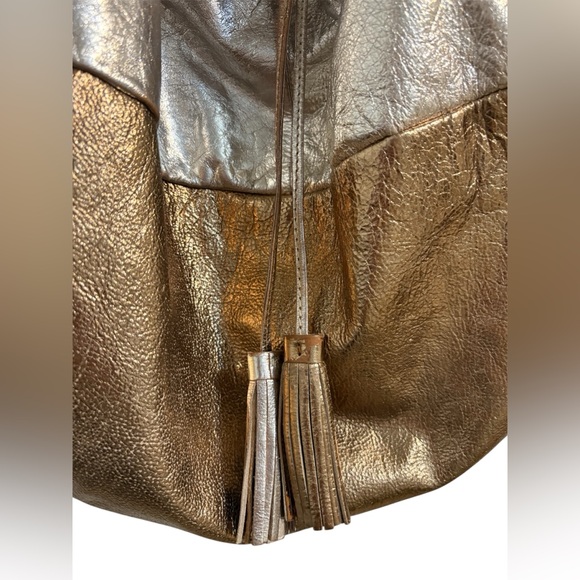 Sharif Metallic Silver and Bronze Hobo Bag - Picture 2 of 16
